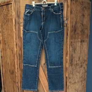 Ariat Rebar Women's Dark Blue Straight-Leg Work Jeans